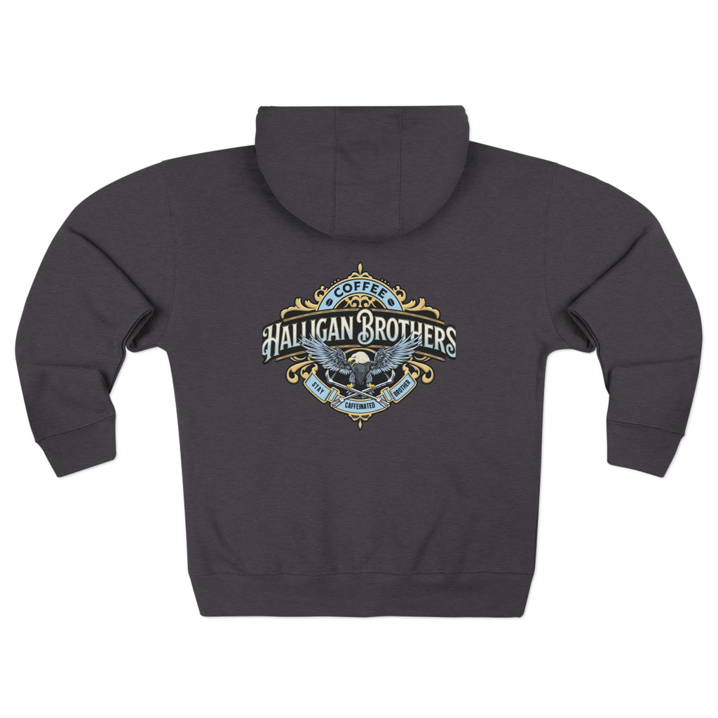 Halligan Brothers Zip Hoodie — Full of Caffeinated Zip