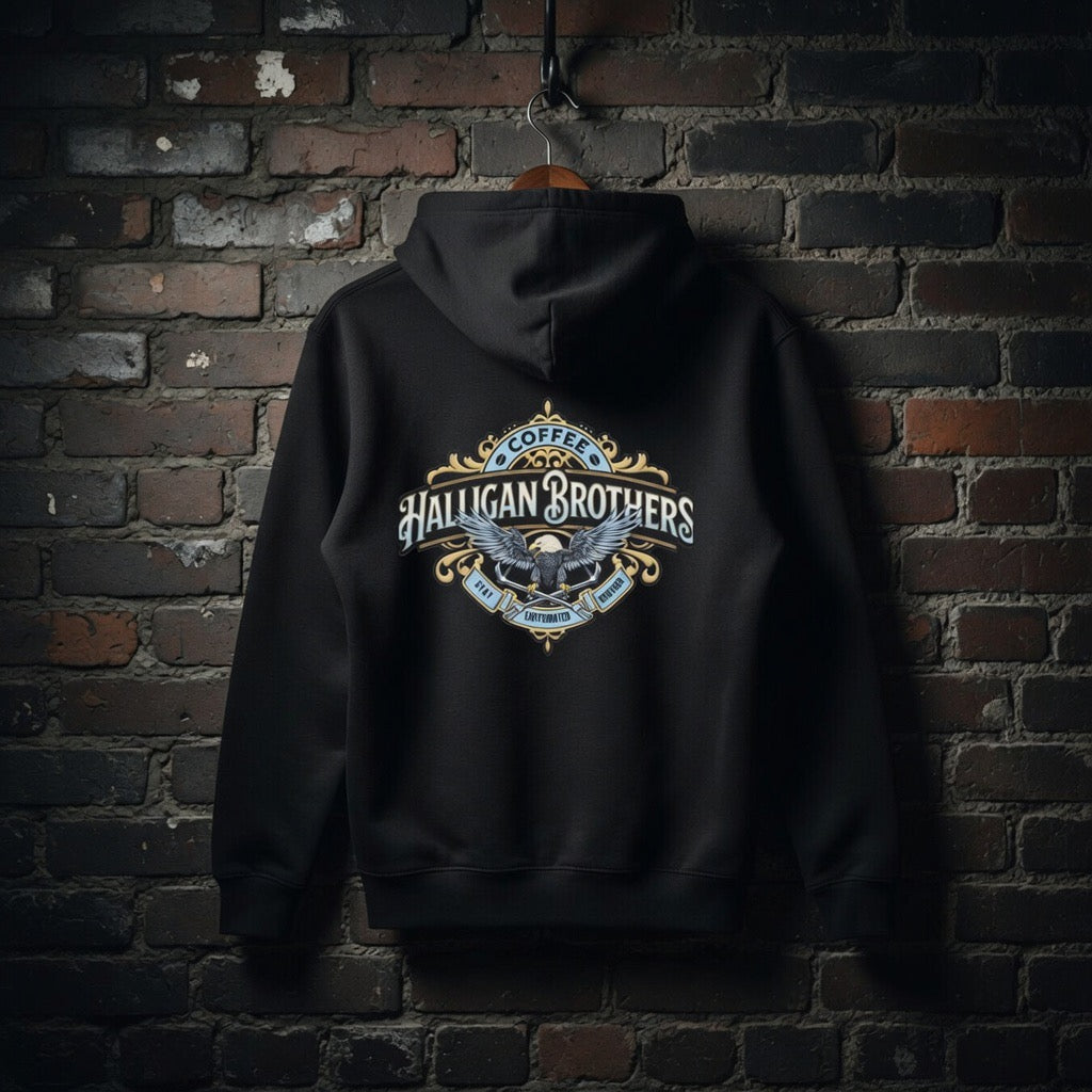 Halligan Brothers Zip Hoodie — Full of Caffeinated Zip